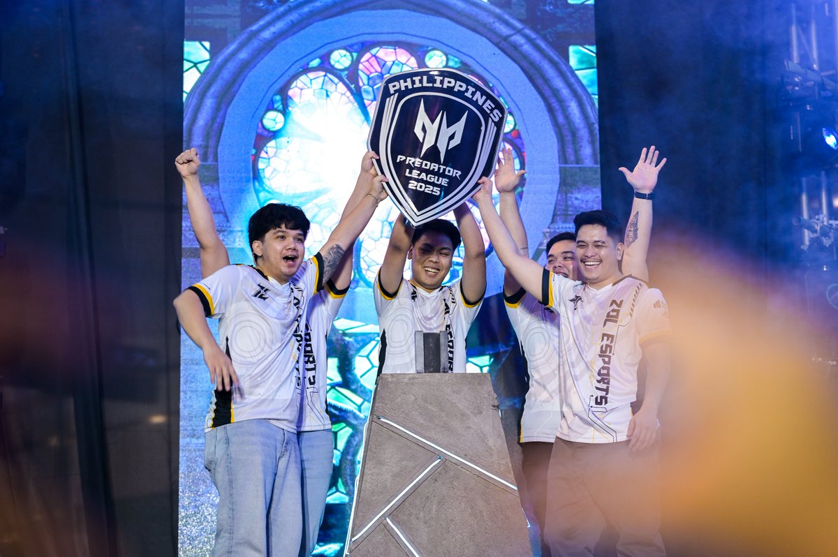predatorph's tweet photo. The champions have risen and the Predator Shield is finally theirs! Congratulations Execration and ZOL Esports! 🏆🛡️

#ItLiesWithin​
#BuiltforGlory​
#PLPH25 https://t.co/jqfYYyE2uZ