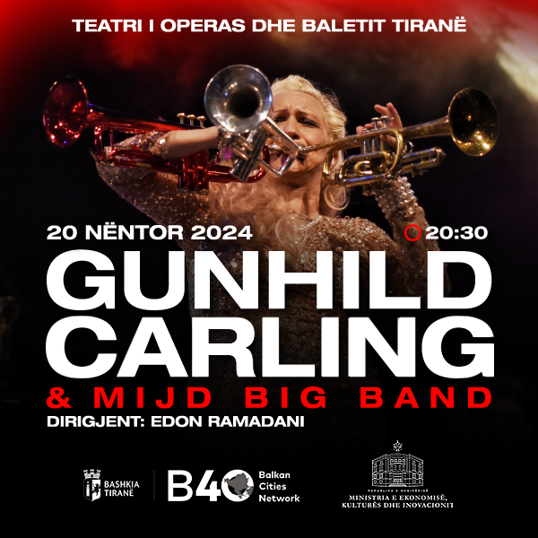 Gunhild Carling &amp; MIJD Big Band in Tirana 
Tickets: myticket.al/venue-event.ph…