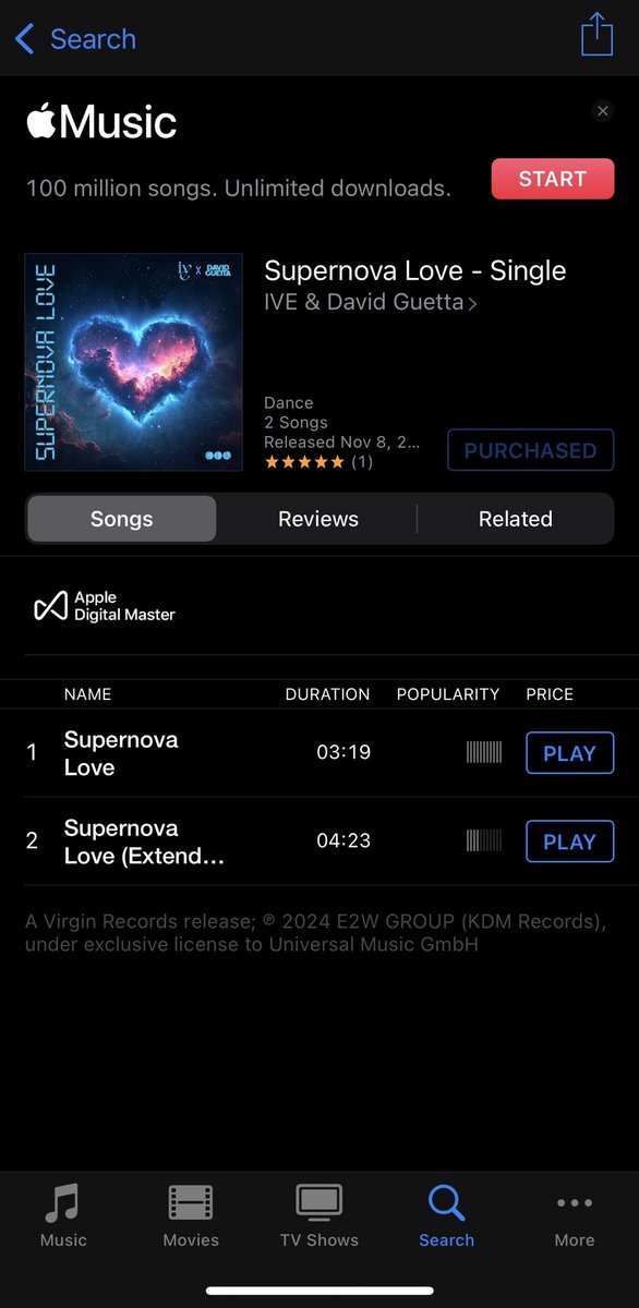 deedeeDive's tweet photo. DIVES don’t forget to stream on Spotify or Station head

https://t.co/VmqERDuryN

and purchase Supernova Love 💜
#SUPERNOVALOVE #IVExDavidGuetta https://t.co/PbLwOFD6Wx