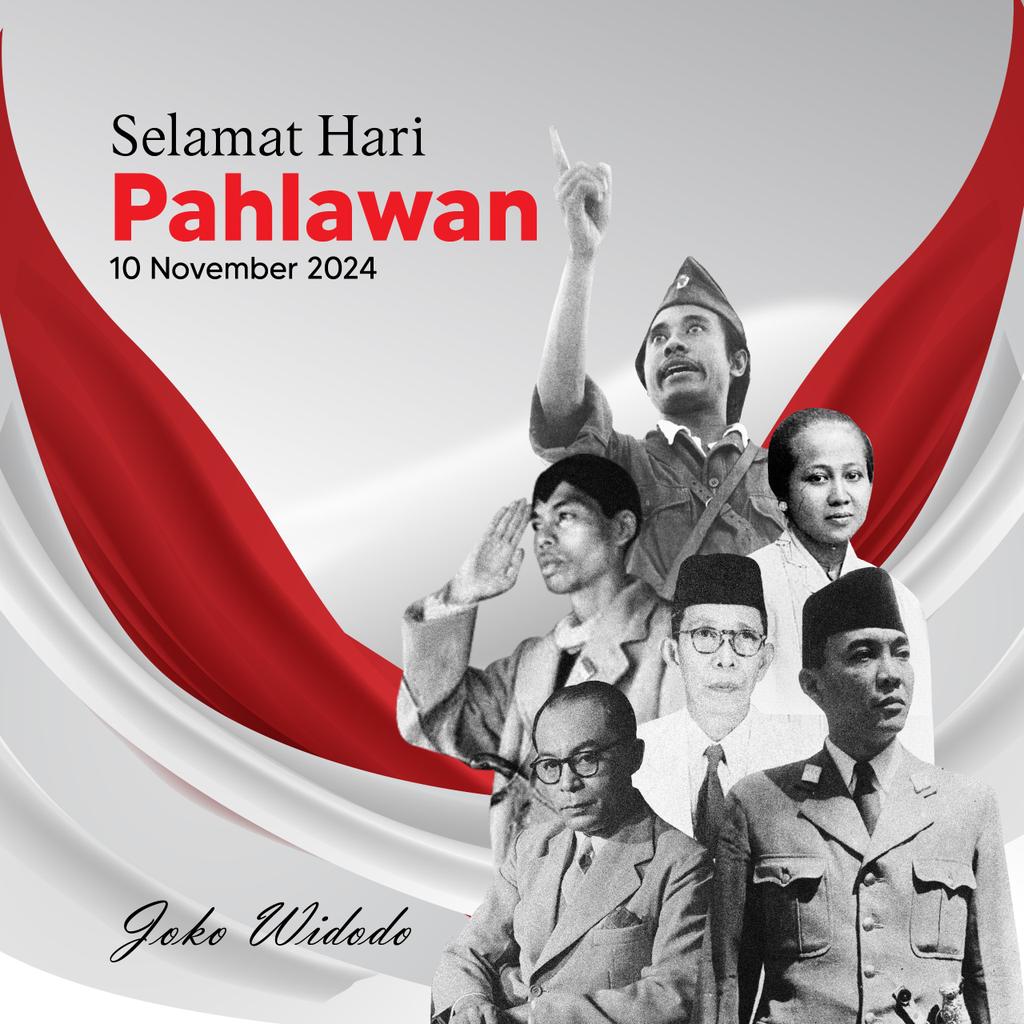 Perjuangan para pahlawan adalah teladan nyata bagi kita untuk terus memupuk rasa cinta Tanah Air dalam kehidupan bermasyarakat setiap harinya. Selamat Hari Pahlawan. Cintai negeri, Tanah Air Indonesia.