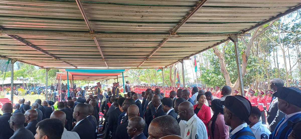 achini_daniel's tweet photo. The Zomba 1914-18 (KAR  Tower) Memorial. This memorial unveiled on 15 Jan 1924 commemorates 1249 Malawi and other African casualties who died during WW1. Remembrance service today presided over the President of the Republic of Malawi &amp; top military officials #lestweforget2024 https://t.co/MxWk5n9Axj