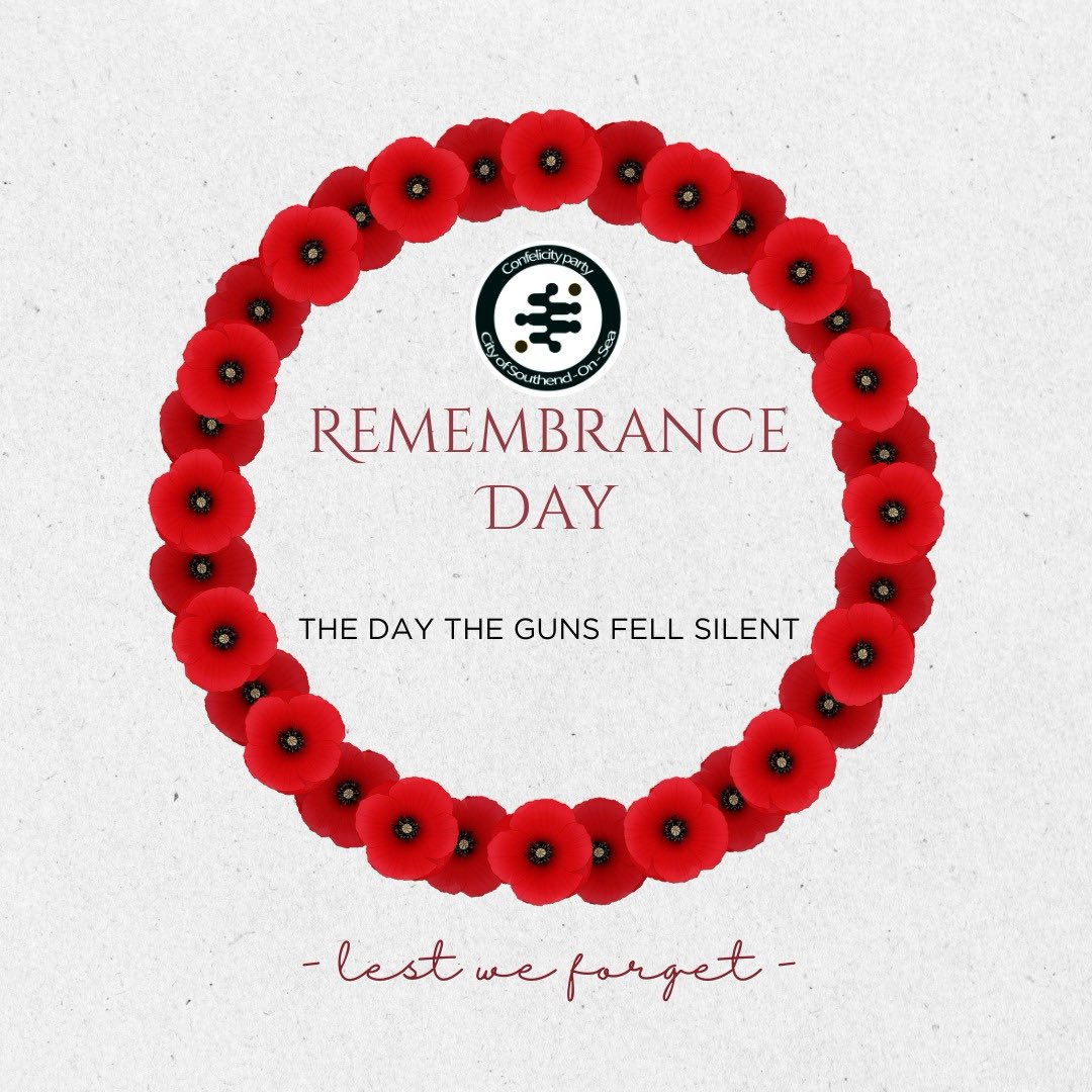 Today and always, we remember those who gave their today for our tomorrow. 
Confelicity Party remembers those this Remembrance Day who fell so eventually, we witnessed The Day The Guns Fell Silent.