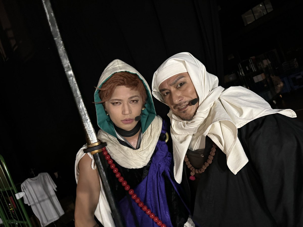 shigemi_tanaka's tweet photo. ミュージカル『刀剣乱舞』 
祝玖寿 乱舞音曲祭 
福岡出陣、無事に。

沢山の声援
ありがとうございました!!

いつか、、また会える日を、、。
#源義経
#武蔵坊弁慶
#岩融

#田中しげ美 https://t.co/2yBS1X9t0v