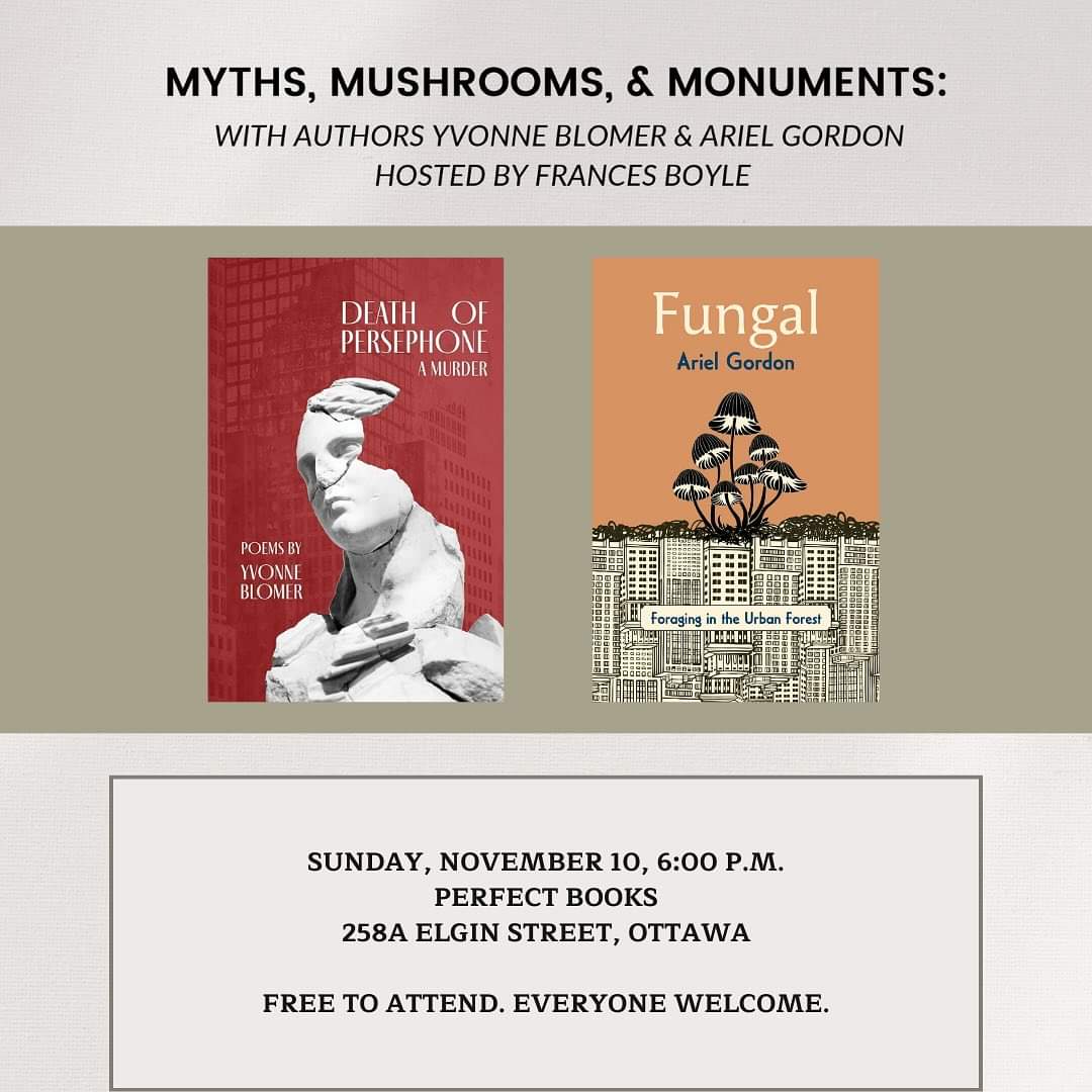 Frances Boyle (@francesboyle19) on Twitter photo Tonight in Ottawa! I'm so looking forward to hosting <a href="/JaneDayReader/">Ariel Gordon</a> and Yvonne Blomer, and hearing them read from their great new books. See you there. Tonight in Ottawa! I'm so looking forward to hosting <a href="/JaneDayReader/">Ariel Gordon</a> and Yvonne Blomer, and hearing them read from their great new books. See you there.