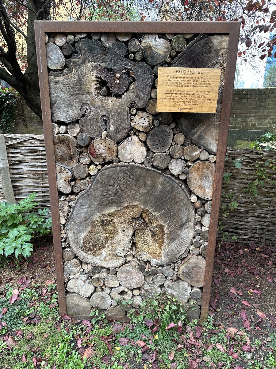 The bug hotel in Old Paradise Gardens, Lambeth (Insects only!) Lovely idea and a work of art as well.