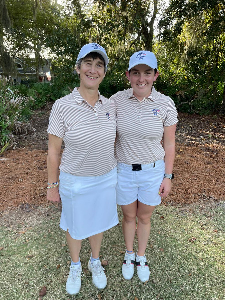 jackief292's tweet image. Very honoured and proud to be selected for first European women’s team to play v USA in Concession Cup in Savannah. Good golf from Seniors and Mid-Ams. 
USA started strong in pairs but good fight back from Europe in singles to finish 13.5 🇺🇸9.5 🇪🇺

@EnglandGolf