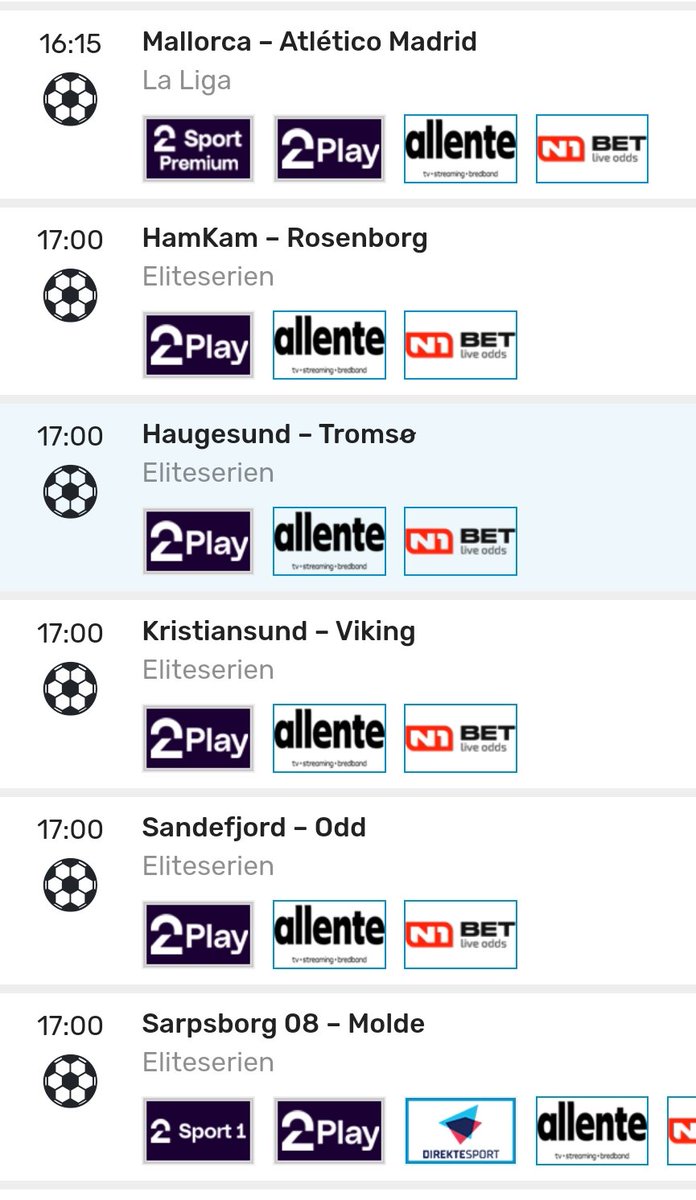 Snälla <a href="/vgnett/">VG</a> vem styr detta? Er sportkalender ( bild 1 ) tar bara med de matcher ni tänker men det är så mycket mer sport där ute ( se bild 2 och 3 ) 
Gör om gör rätt eller ta bort er kalender. <a href="/nff_info/">NorgesFotballforbund</a> <a href="/godset/">Strømsgodset Fotball</a> <a href="/vikingfotball/">Viking Fotball</a> <a href="/RBKfotball/">Rosenborg Ballklub</a> <a href="/FotballNO/">Fotball Norge</a>