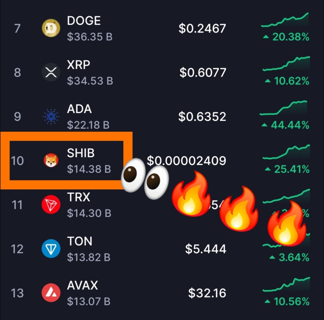 SHIB がついに時価総額でトップ10入りを果たしました！ イエーイ！Woof！🔥🔥🔥 #SHIB has finally made it  into the top 10 in market capitalization! Yay! Woof!🔥🔥🔥 #柴犬コイン #シバイヌコイン