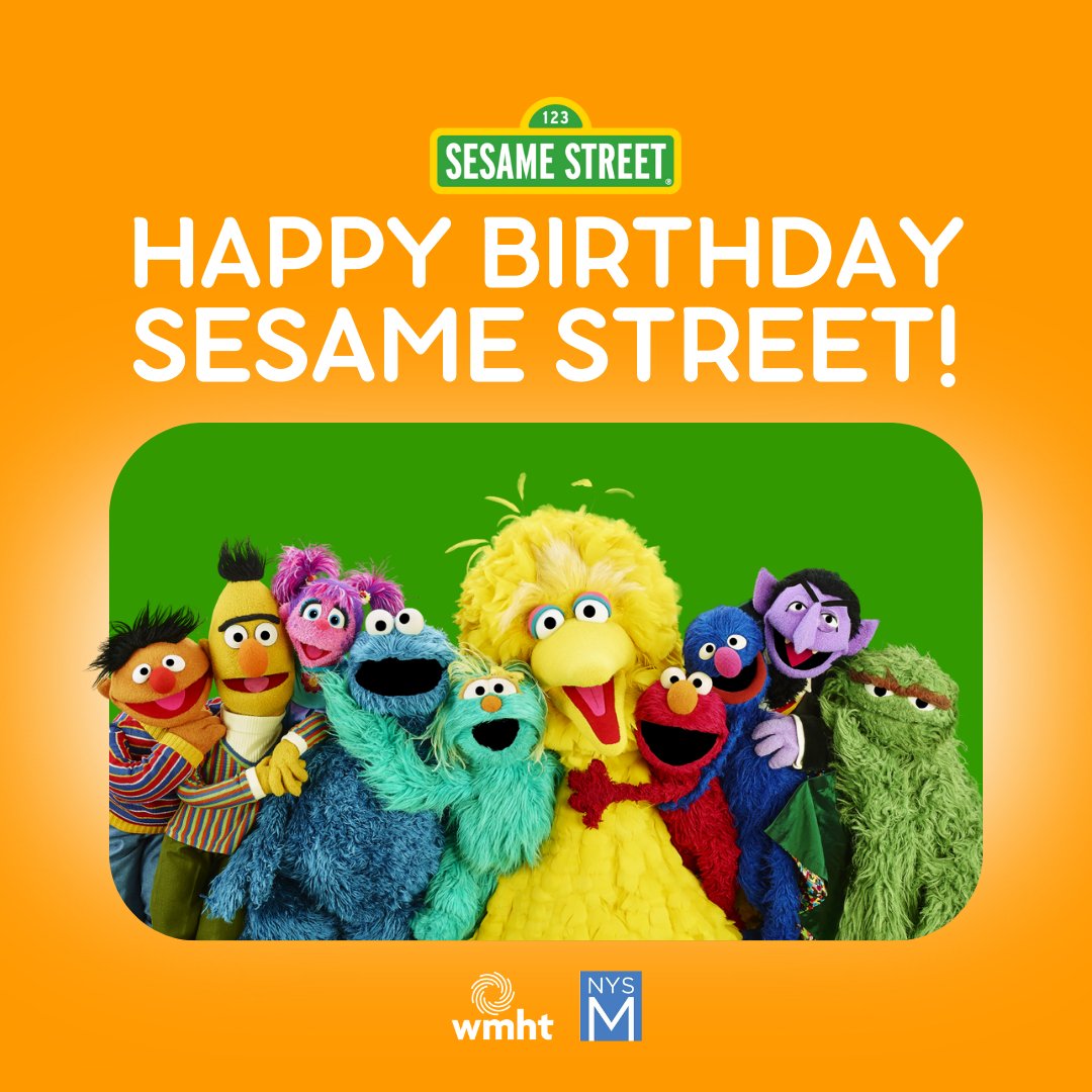 WMHT (@wmhtpubmedia) on Twitter photo 🎂 Happy 55th birthday, Sesame Street! 🎈
We'll be celebrating today with a free event at the <a href="/nysmuseum/">New York State Museum</a> from 1pm-4pm! Learn more about the history of Sesame Street through art-based activities and a day of creativity in the galleries. We hope to see you there! <a href="/sesamestreet/">Sesame Street</a> 🎂 Happy 55th birthday, Sesame Street! 🎈
We'll be celebrating today with a free event at the <a href="/nysmuseum/">New York State Museum</a> from 1pm-4pm! Learn more about the history of Sesame Street through art-based activities and a day of creativity in the galleries. We hope to see you there! <a href="/sesamestreet/">Sesame Street</a>