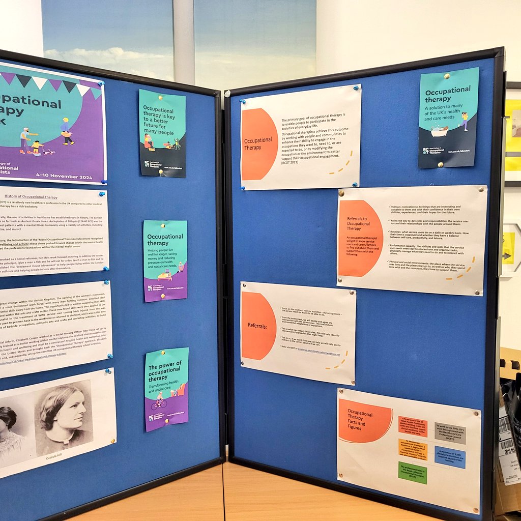 JillzD's tweet photo. So that's OT Week over for 2024 for the OT team at Delamere Resource Centre  Crewe.
We've made some new contacts with colleagues at Cheshire East, carried out a presentation to the team, and displayed information in the Resource Centre.
#cwpnhs https://t.co/DwxLU0uKIt