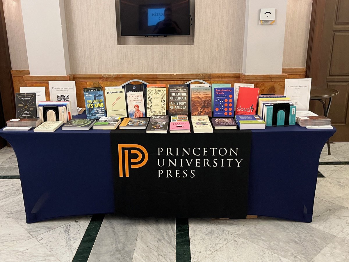 Princeton University Press (@princetonupress) on Twitter photo The annual <a href="/hssonline/">History of Science</a> meeting comes to a close today, but there's still time to visit us at table 7 if you haven’t yet! Browse through our latest selection of titles and save 30% (in the US & Canada) through November 30 with code EXH30. #HSS24 The annual <a href="/hssonline/">History of Science</a> meeting comes to a close today, but there's still time to visit us at table 7 if you haven’t yet! Browse through our latest selection of titles and save 30% (in the US & Canada) through November 30 with code EXH30. #HSS24