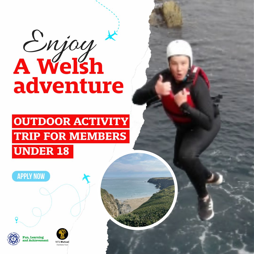 NFYFC has partnered with Flooglebinder Camps to offer an exciting activity trip for YFC members aged between 14 and 17 years old. 

📆 Dates: 25-28 July 2025
💸 Cost: £480pp
📅 Register by: Friday, 7 Dec 2024 👉 nfyfc.org.uk/wales-group-tr…

#YFCisforEveryone