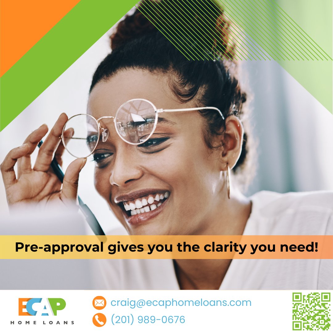 EcapHomeLoans's tweet image. 🔑✨ Want to make a smart investment? Pre-approval gives you the clarity you need! Learn more here: e-caphomeloans.com/labruno-craig
#LoanPilot #eCapHomeLoans #MyHomeBuyerAdvisor #HomeLoansMadeEasy #DreamHomeJourney #MortgageTips #HomeownershipGoals #FirstTimeHomeBuyer #MortgageExpert