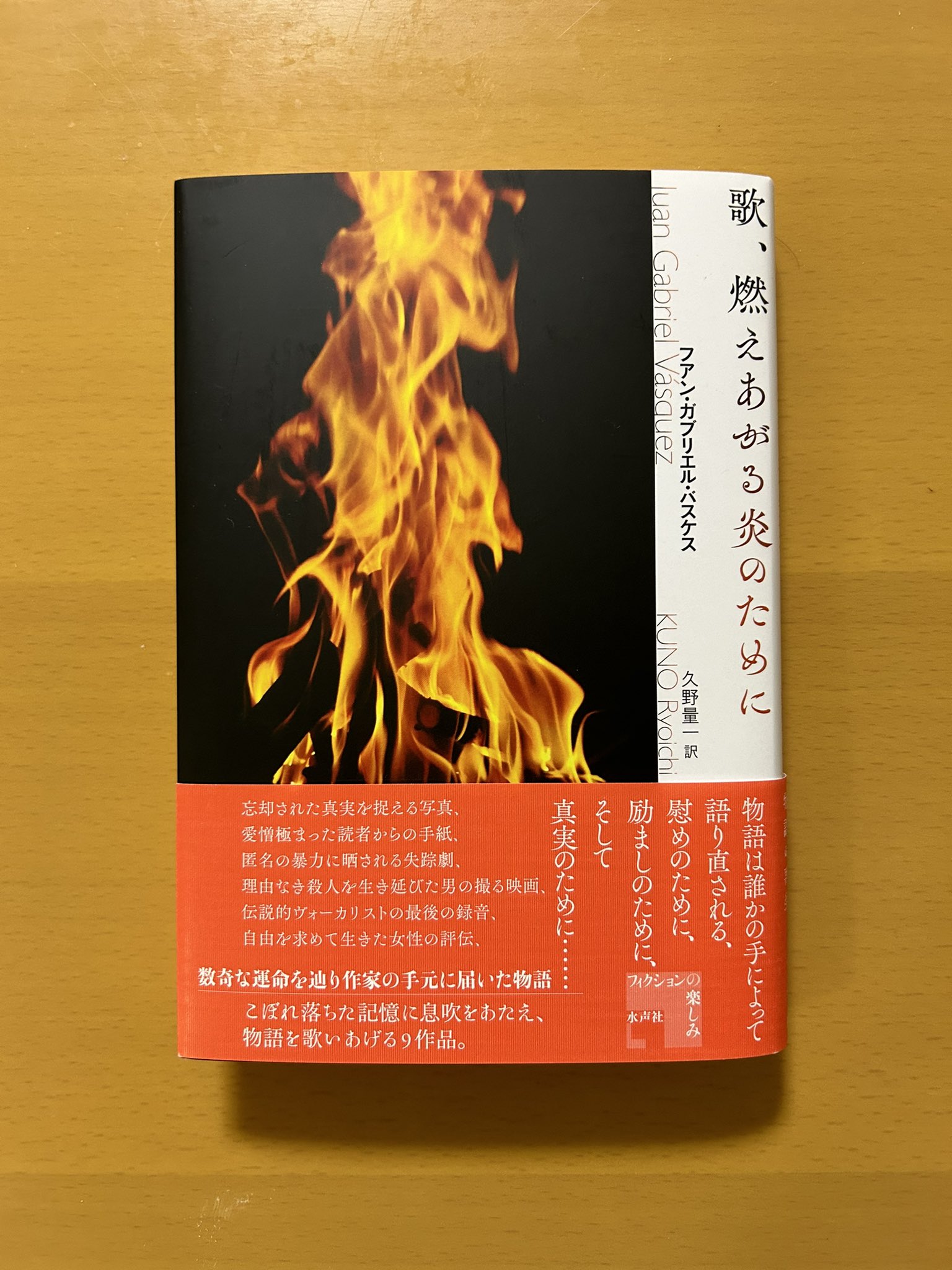 歌、燃えあがる炎のために/水声社/フアン・ガブリエル・バスケス（単行本） blog 水声社 » Blog Archive » 11月の新刊：歌、燃えあがる炎の