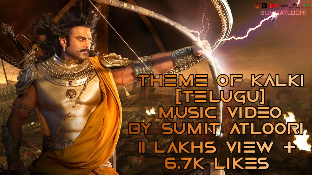 prabhasumit007's tweet photo. Theme Of Kalki Music Video (Telugu) Hit 11 Lakhs+View's & 6K+Likes Thank U โค๏ธ๐ฅน๐
#RebelStar โจ #Prabhas ๐ #AnushkaShetty #PrabhasFans #Darling #Kalki2898AD #ThemeOfKalki #Salaar2 #Spirit #KidInk #Hollywood #Tollywood #TFI #SRK #NagAshwin #OG #Mahadev #ShriKrishna #Sanatani https://t.co/t1peBBHUTC