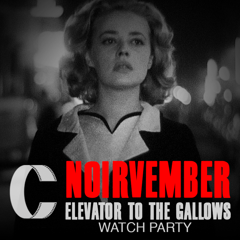 CinemaChopShop's tweet photo. 321. Noirvember: Elevator to the Gallows Watch Party - The gang ushers in Noirvember with a French classic, Louis Malle's "Elevator to the Gallows". So, sync up your video player of choice and watch along. https://t.co/AAV3iTm5Yf https://t.co/LomrJF1LMn