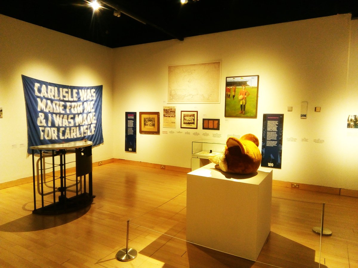 toad68's tweet image. The last day of the Carlisle United exhibition at the Tullie House Museum if you haven't seen it yet you might still be able to make it...