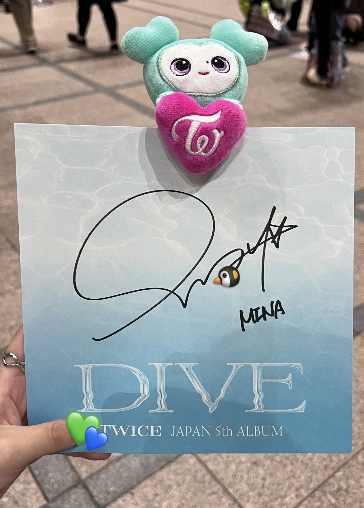 直筆 TWICE 全員 Hare メンバーサイン会 DIVE 東京 Japan DIVE [DVD付