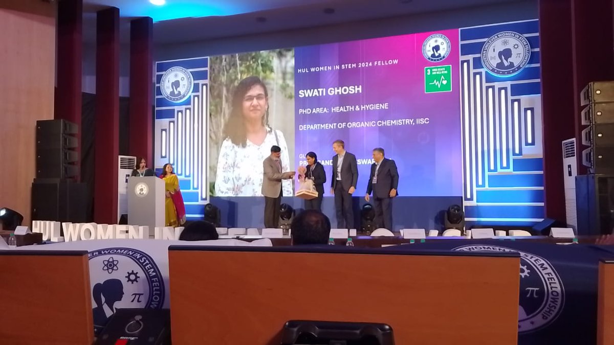 Congratulations to Swati Ghosh (<a href="/swatigh04639837/">Swati Ghosh</a>), an Int PhD student in the lab, on being awarded the prestigious Hindustan Unilever Women in STEM Fellowship 2024 for her PhD work! 👩‍🔬 🎉 🎊
<a href="/iiscbangalore/">IISc Bangalore</a> <a href="/HUL_News/">Hindustan Unilever</a> <a href="/BICS_IISc/">The Biochemical Society</a>