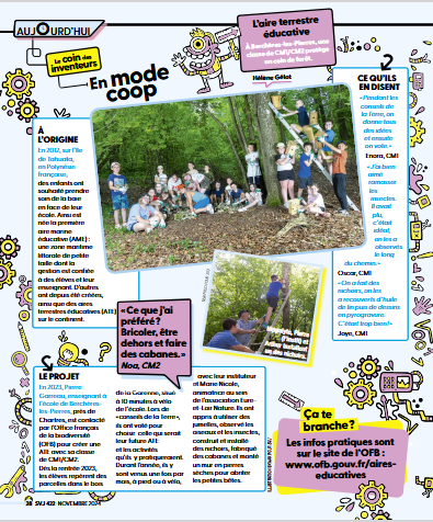 Mais quelle activité sur Chartres 2 en ce début de période ! Bravo aux élèves de CM de l'école de La Pierre Blanche de Berchères les Pierres pour leur présentation de leur aire terrestre éducative dans Sciences et vie Junior de Novembre 2024 #vusurCh2 <a href="/dsden28/">DSDEN d’Eure-et-Loir - Académie d’Orléans-Tours</a>