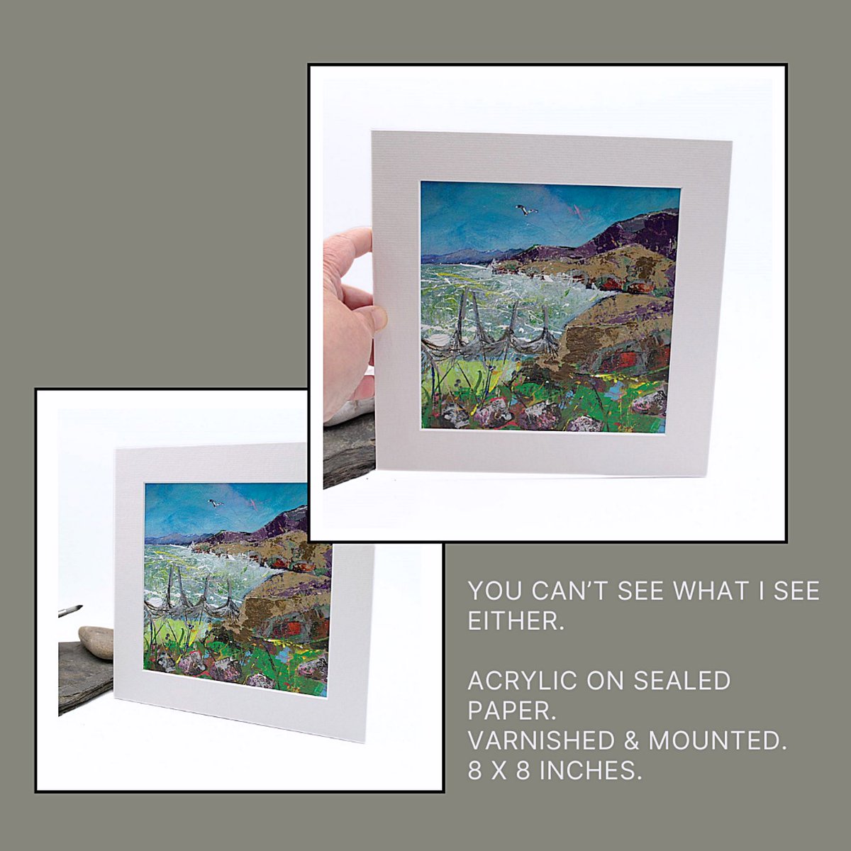 SusanBettyArt's tweet photo. Hello! I’m sharing my coastal landscape today 💚 #newonfolksy #scottishlandscape #art 

https://t.co/jn3xk0jAjS https://t.co/clIFKvSdno