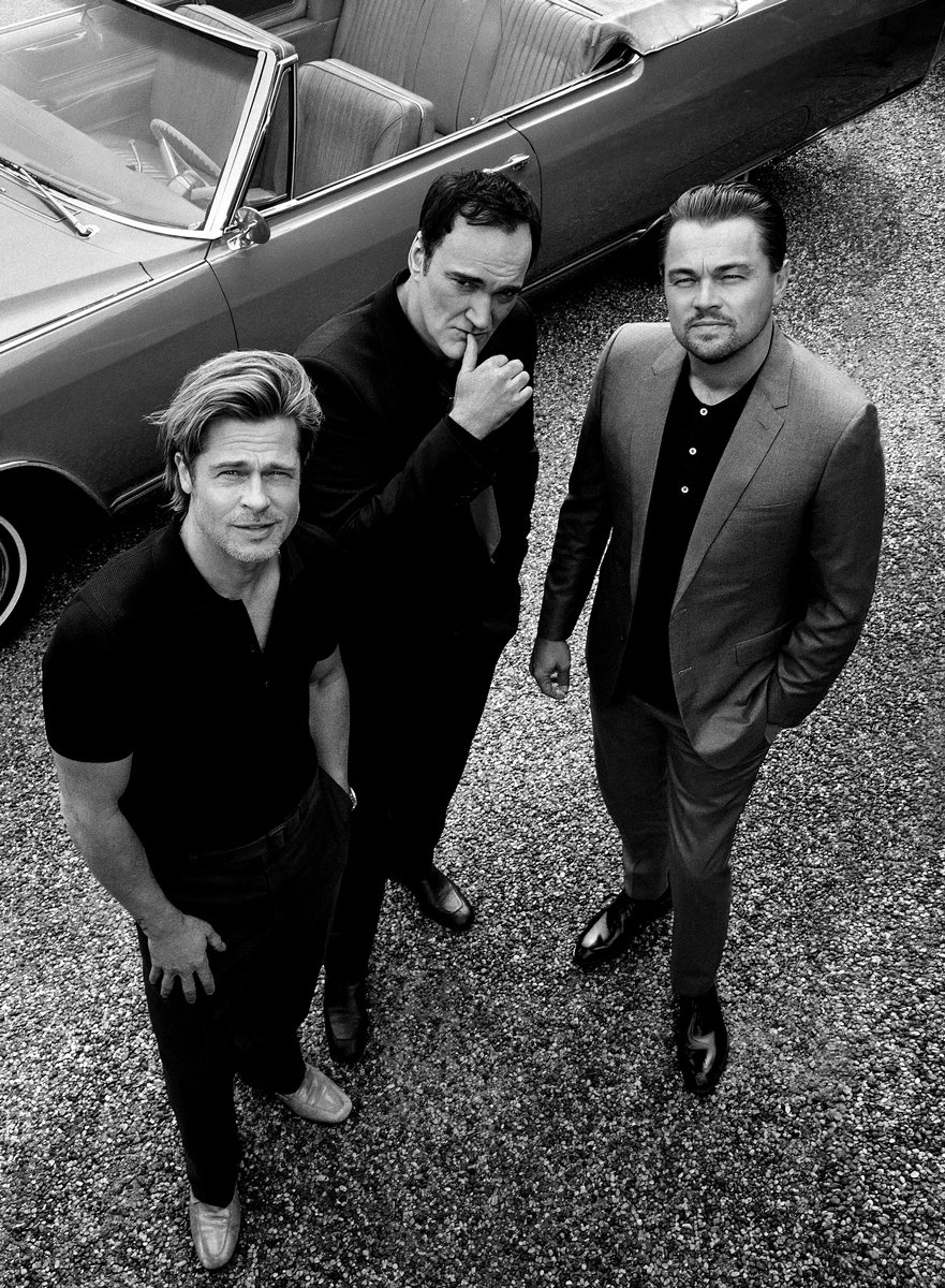 cameralab21's tweet photo. Mr. Tarantino - Mr. Pitt - Mr. DiCaprio - Once Upon a Time… in Hollywood, 2019 https://t.co/rOhCxU1G8s