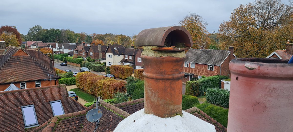 StacksStoves's tweet image. A roof with a view in #Godalming 
Stove Installation underway