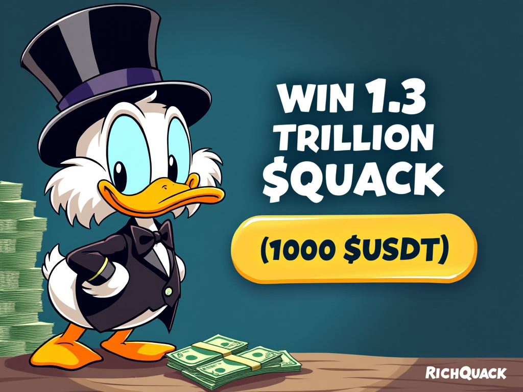 WIN 1.3 TRILLION $QUACK (Worth 1000 $USDT)  

$BNB $SOL #memecoin #airdropreward #Airdrops #Crypto #airdrop #bullrun 

How to win an airdrop:  

1. RT LIKE, Click side.xyz/richquack
2. Connect you X account and wallet (no transaction to sign) 
3. Start to post about us. You