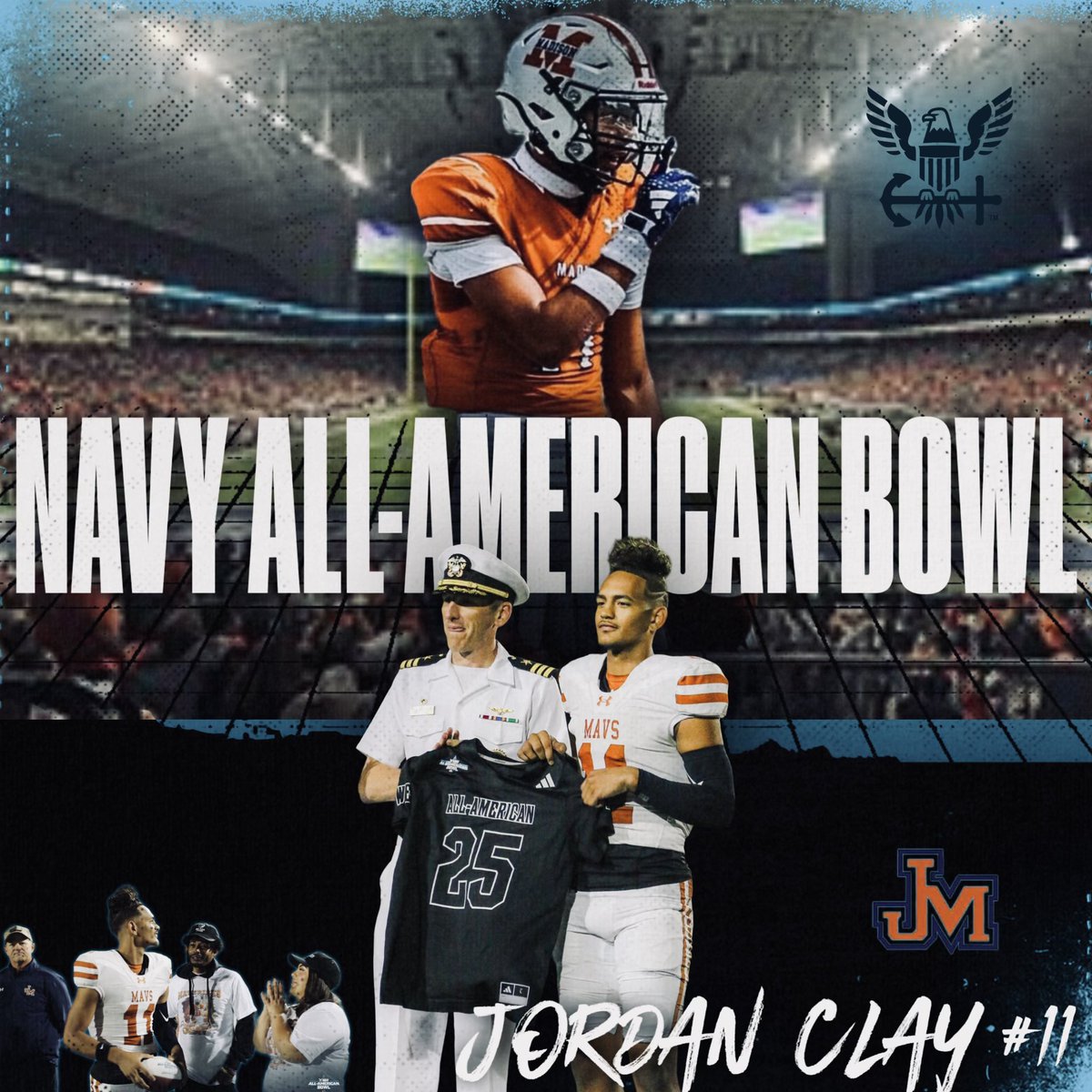 Congratulations Jordan Clay- Navy All-American