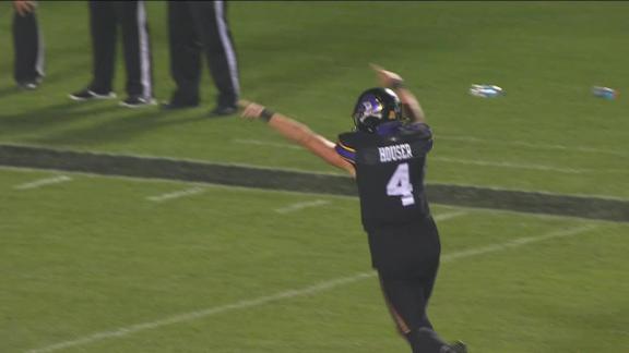 ESPN TOTAL QBR WEEK 11
1 Katin Houser/East Carolina 99.7
2 Jalen Milroe/Alabama 99.3
3 Jalon Daniels/Kansas 95.5
4 Drew Allar/Penn State 94.1
5 Kaidon Salter/Liberty 92.0
6 Quinn Ewers/Texas 90.0
7 Jaxson Dart/Ole Miss 89.6
8 Ethan Hampton/Northern Illinois 88.2
9 Darian