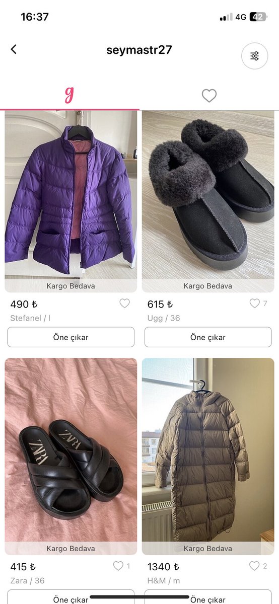 gardrops.com/seymastr27  gardrops hesabımda çoğu yeni gibi etiketi üzerinde uygun fiyatlı kıyafetler var bakmak isterseniz 🤗 dolap kullanıcı adım da aynı