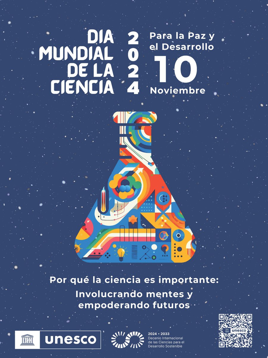 Jorgeca_04's tweet photo. En el Día Mundial de la Ciencia para la Paz y el Desarrollo, celebramos el poder de la ciencia para construir un mundo más justo, sostenible y pacífico. Sigamos trabajando juntos para el conocimiento y la innovación de la humanidad. 🌍🔬 #CienciaParaLaPaz @Dra_Katushka https://t.co/70jdMXqi3c