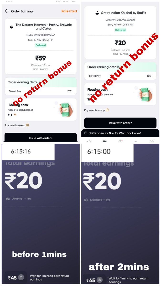 Balu_2406's tweet photo. @SwiggyInstamart It’s getting tough for delivery partners! Previously, we’d get ₹100 for a 10km delivery, but now it's down to ₹59. This new rate barely covers costs, let alone our efforts. Please review this change and support fair pay for those keeping the service running! https://t.co/kczTLNhqLy