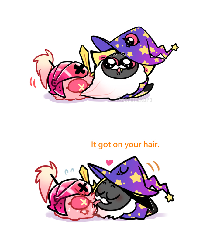 🤏tiny🐍🍒 Marshmallow Beard #HazbinHotel #Cherrisnake