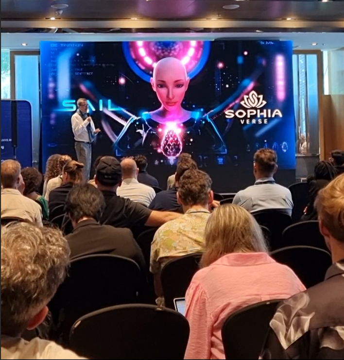 Berick Cook, Sophiaverse Head of AI, provides an overview of Sophiaverse at <a href="/SingularityNET/">SingularityNET</a> Ecosystem festival