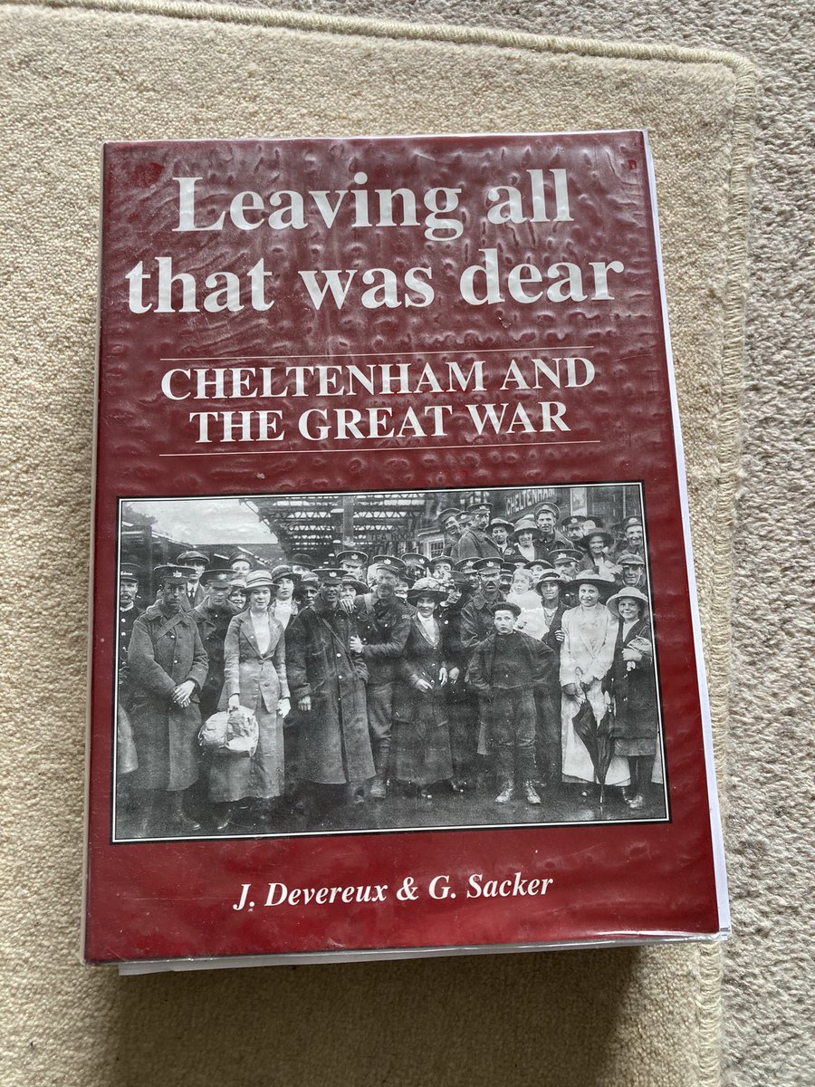 Phil_Daniels's tweet image. I bought a book recently (gasp!) and a splendid book it is too. All the fallen connected to Cheltenham in the Great War. My great great uncle is in there having been killed on the Somme in 1916.
