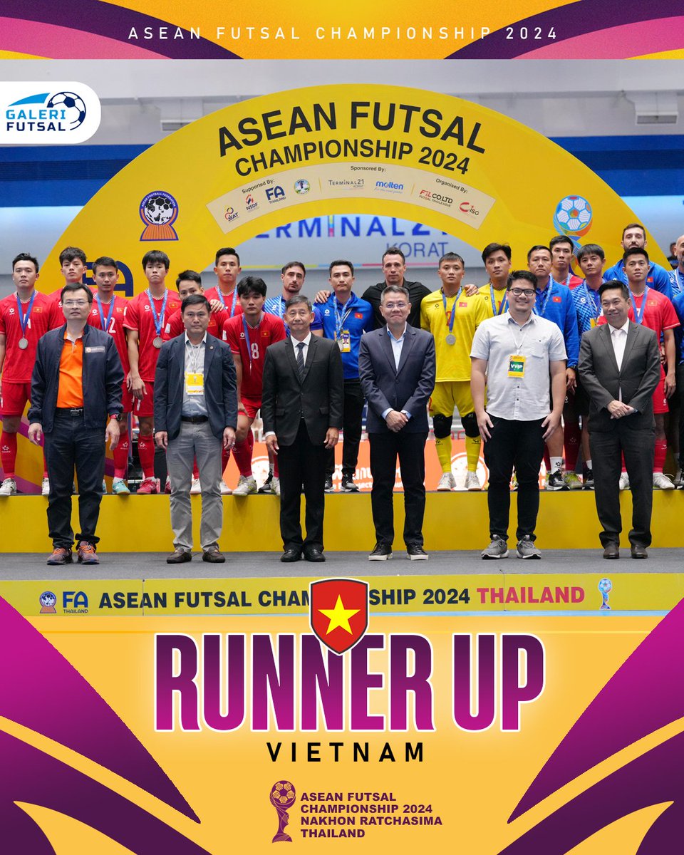 galerifutsalfc's tweet photo. Juara : King of The King Indo 
Runner Up : King Drama
3rd Place : King Thailand

Next Event 2025 : AIMAG Arab Saudi | Sea Games Chonburi Thailand | dan semoga banyak event futsal lainnya 🫶🏻🇮🇩 https://t.co/HbV5cTIJ1K