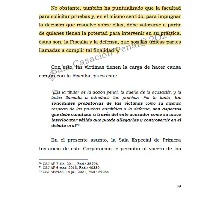 Melovides's tweet photo. La facultad de realizar solicitudes probatorias e impugnar la decisión que resuelve sobre ellas, está dada para la fiscalía y la defensa, quienes intervienen en su práctica. Por ende, se abstiene de resolver la apelación de la presunta víctima. https://t.co/NPOySLwbMp https://t.co/WPChobTGmj