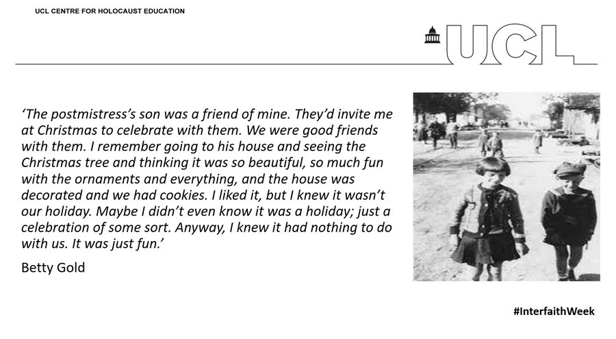 Holocaust Education (@ucl_holocaust) on Twitter photo The boy next to her is her playmate, Ryszard Lubinski, son of the Polish postmistress & the only non-Jewish child to be born in the town of #Trochenbrod.
Read Betty's remarks about the Polish postmistress & her friend…acceptance, respect & inclusion.
3/3
RT <a href="/hmccord78/">Helen McCord</a> The boy next to her is her playmate, Ryszard Lubinski, son of the Polish postmistress & the only non-Jewish child to be born in the town of #Trochenbrod.
Read Betty's remarks about the Polish postmistress & her friend…acceptance, respect & inclusion.
3/3
RT <a href="/hmccord78/">Helen McCord</a>