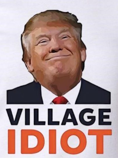 All countries have Village Idiot's, but only America elects our Village Idiot as President