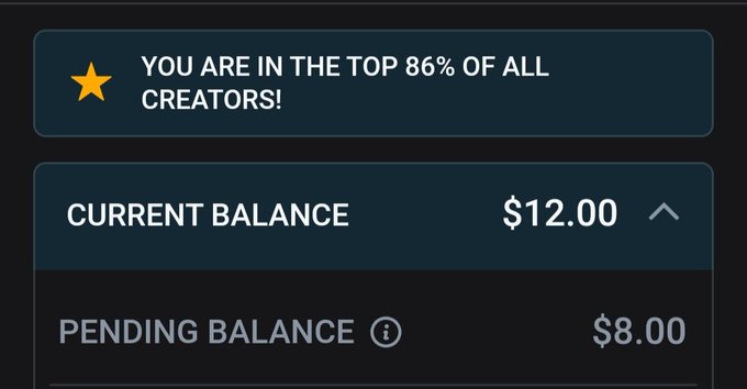 My onlyfans foreal in the top 86% of all creators lol I didn't think that would be possible 🤣🤣🤣🤣 #contentcreator<a href="/tag/dmv"class="tags"><span>#dmv</span></a><a href="/tag/charmcity"class="tags"><span>#charmcity</span></a><a href="/tag/bmore"class="tags"><span>#bmore</span></a><a href="/tag/contentcreator"class="tags"><span>#contentcreator</span></a><a href="/tag/dmvfreaks"class="tags"><span>#dmvfreaks</span></a>