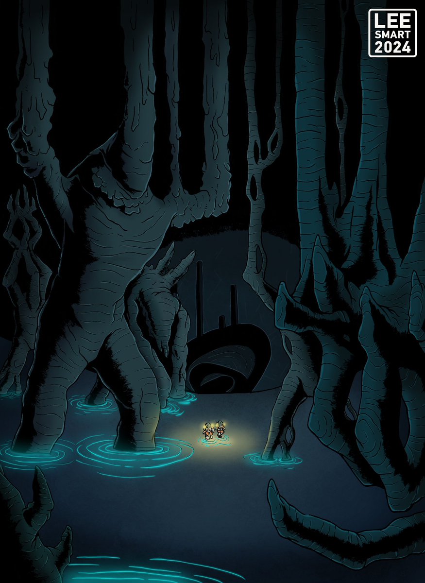 leesmart101's tweet photo. Exploring an abandoned alien tombship.
#procreate #art #artist #scifi #sciencefiction #xenoarchaeology #surveyteam #spacesuits #eva #evasuit #space #spaceexploration #alienartifact #scifihorror #statues #alien #aliens #alienspaceship #alienstarship #comics #comicart #tombship https://t.co/vvkvAgjKXu