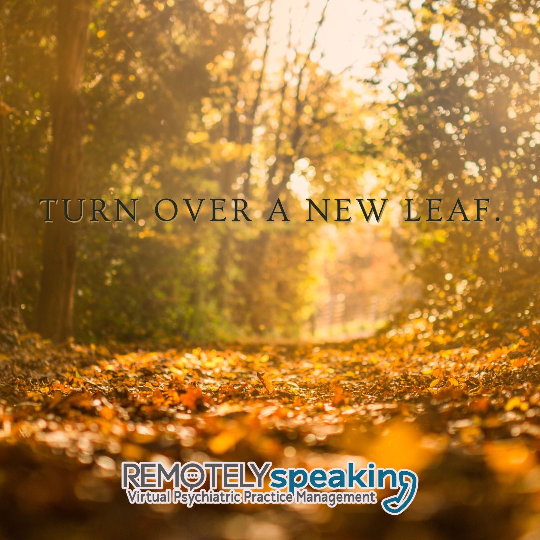 RemotelySpking's tweet image. This autumn, turn over a new leaf. Let November be the month you try something new for your practice. 

Start your FREE trial at RemotelySpeaking.com!

#Psychiatrist #Psychiatry #RemoteAssistant #VirtualAssistant #OfficeAdministrator #RemotePracticeManagement #MentalHealth