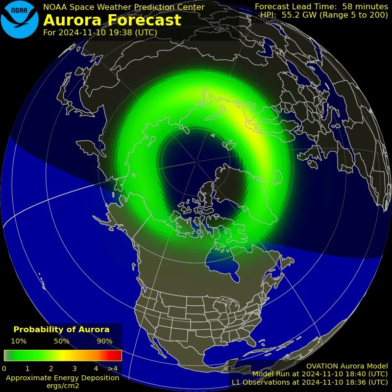 VirtualAstro's tweet photo. AURORA ALERT!

It may be possible to see the Aurora/ Northern Lights over Northern UK and Scandinavia this evening.
Activity is very high and there is a possibility of it being seen further south.

There are no accurate timings, so get out and look. https://t.co/luI23iTSR9