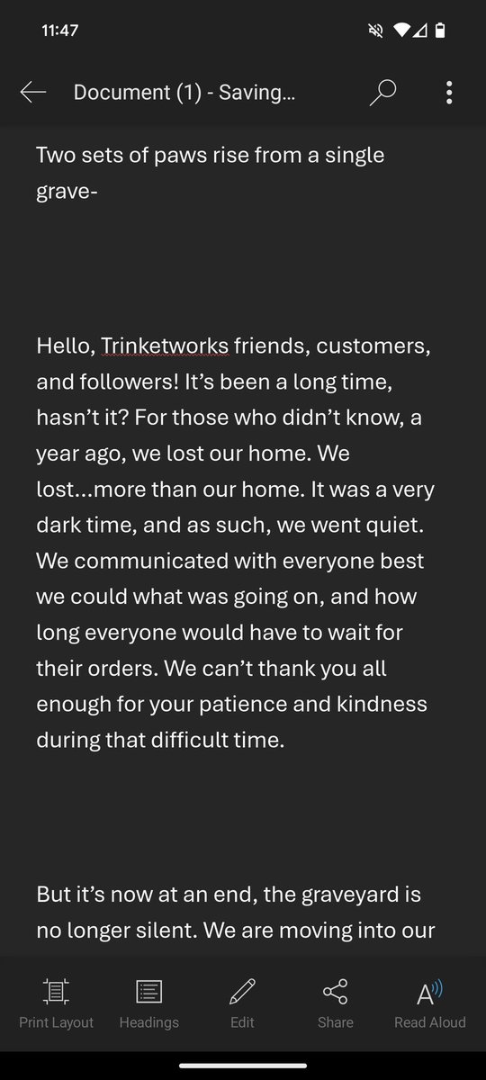 TrinketWorks - hiatus tweet media