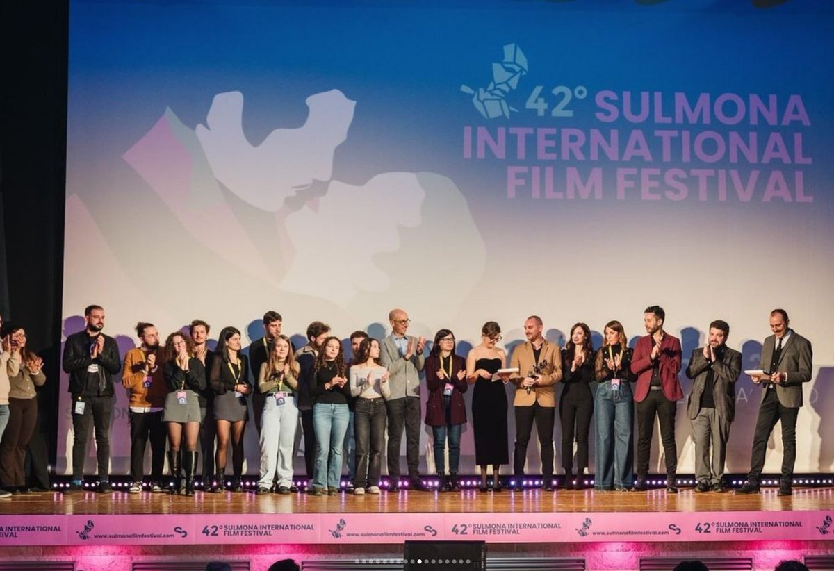 stephaneberla's tweet photo. " A toi " won the best music video award at @sulmonaiff !!!! ✨💙❤️✨ https://t.co/ZRvEG7bgpH