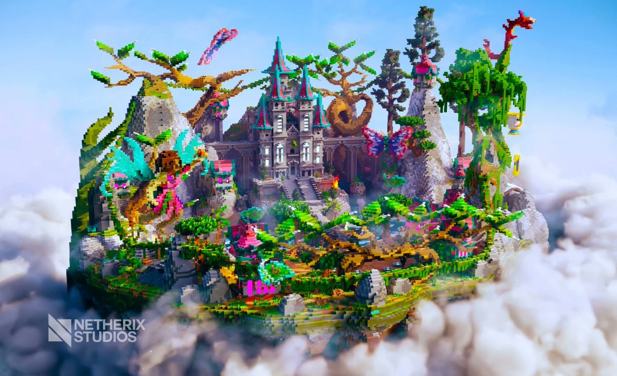 NetherixStudios's tweet image. Fairy Island Spawn/Lobby | Fantasy Theme
👉 Grab your copy now: netherixstudios.com/store/map77/
 #Minecraftbuilds #Minecraft #art #minecraftart #Minecraftと最強の生活 #Minecraft募集 #Minecraft #Minecraft Server #PremadeBuildMinecraft #MinecraftStore