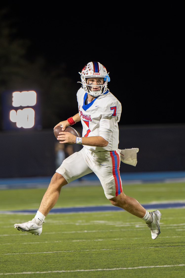 Parish Episcopal’s Sawyer Anderson has now thrown for more passing yards than any quarterback to ever play high school football in DFW. 

1. Sawyer Anderson ………………. 13,264 yards
2. Preston Stone (Parish) ……….. 13, 207 yards
3. Graham Harrell (Ennis) ……….. 12,532 yards