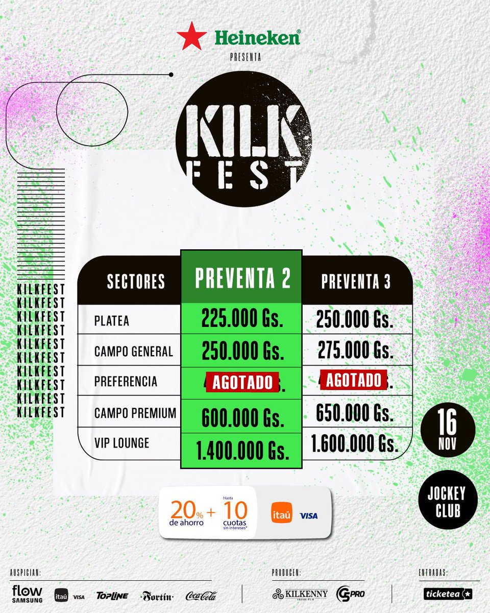kilkfest's tweet photo. ✨I wanna make you happy, I wanna make you feel alive😍 THE KOOKS en #KILKFEST2024🙌

¡Cómo vamos a cantarlo!

👆DTO 20% en compras vía web con tu tarjeta de crédito Itaú Visa✅
🎟️Entradas en @ticketeapy y vía web en https://t.co/RLV4DhX875 https://t.co/Tw8L6UPdIr