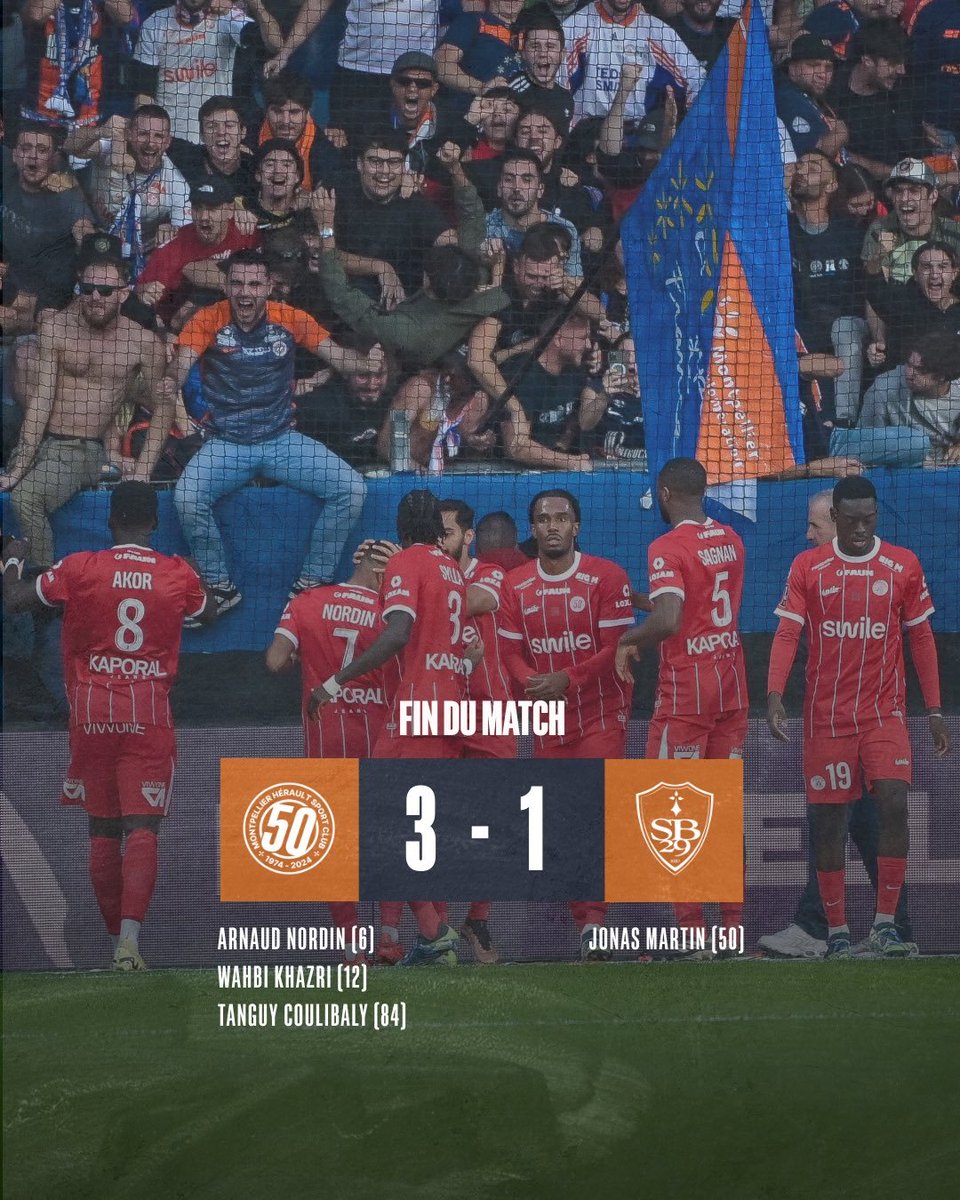 Prestation aussi décevante que contre Nice avec scénario comparable et une équipe de rotation qui ne convainc pas. Entame catastrophique, défense défaillante. L'équipe n'a pas démérité en 2e MT, mais un excellent gardien du MHSC nous empêche de revenir à la marque. TRÊVE ! #SB29